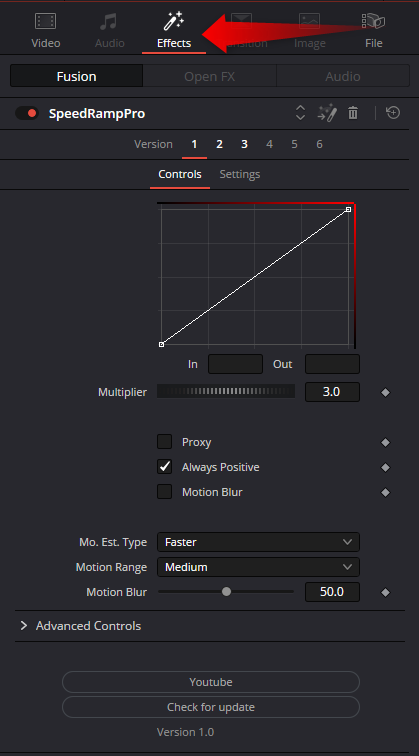 达芬奇预设超级视频变速缓入缓出运动模糊效果预设包 Creator Academy Speed Ramp Pro for Davinci