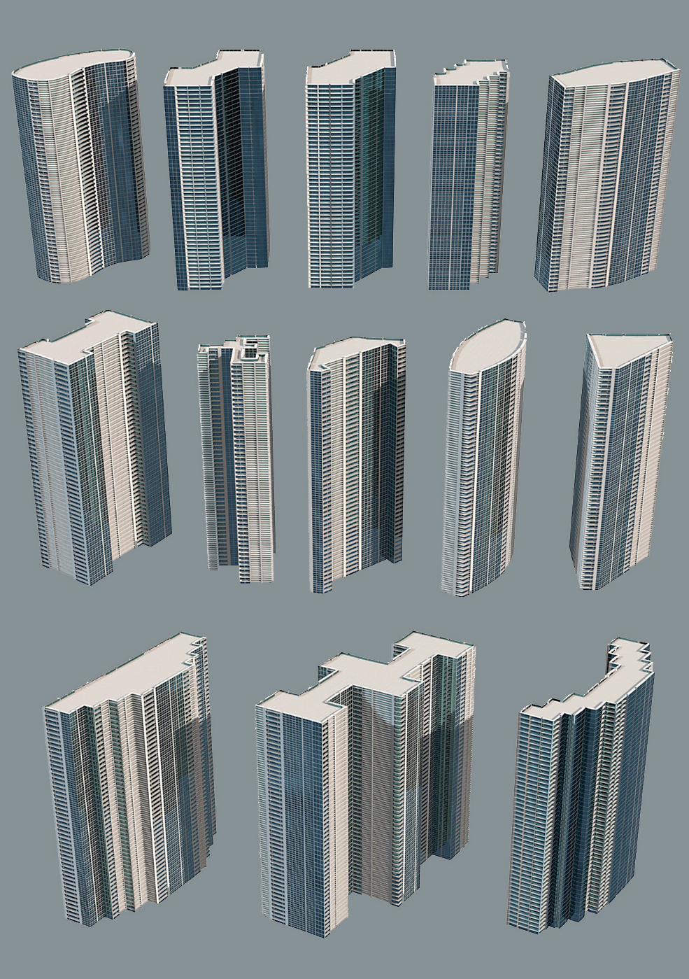 C4D城市建筑楼房模型预设 The Pixel Lab – Cinema 4D （1509）图层云7
