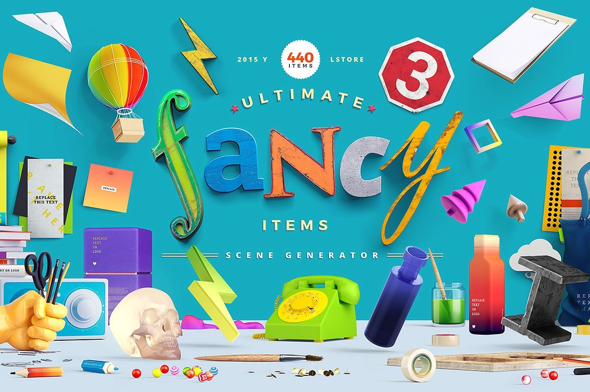 梦幻场景工具包 Fancy Items Scene Generator[6.14GB]（2136）