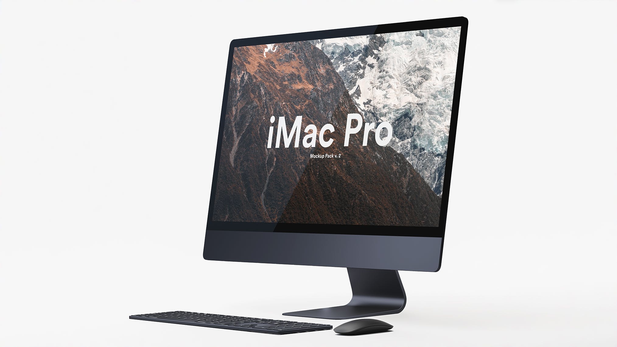 5K高分辨率iMac Pro一体机多角度样机模板 iMac Pro Kit（1621）图层云11