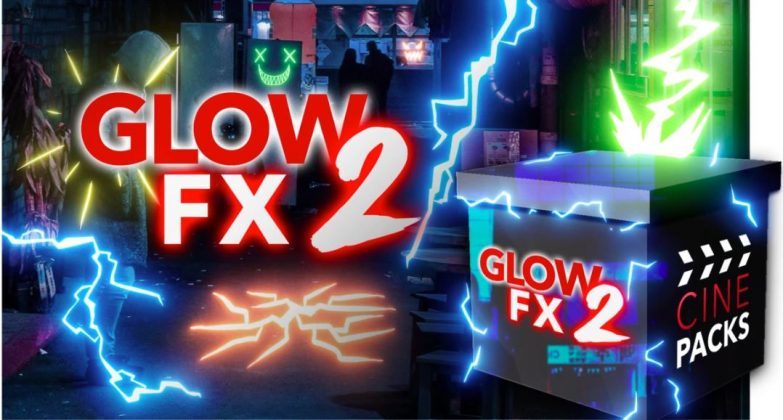 Cinepacks 120个新潮嘻哈电流表情液体气泡符号MG动画线条视频 GLOW FX 2（2214）