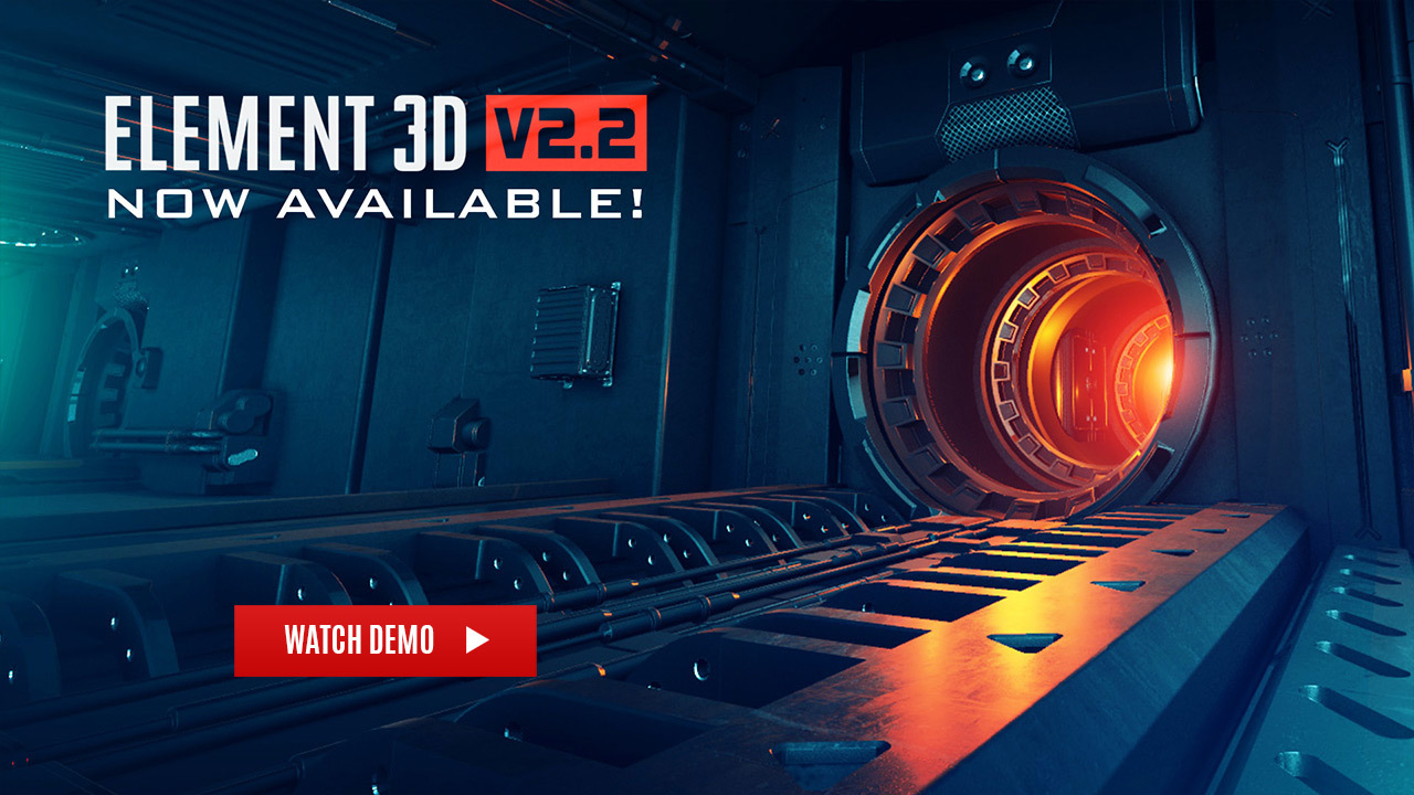 AE三维插件Element 3D v2.2.2 Build 2168 CS5-CC 2019 Win/Mac破解版（1703）