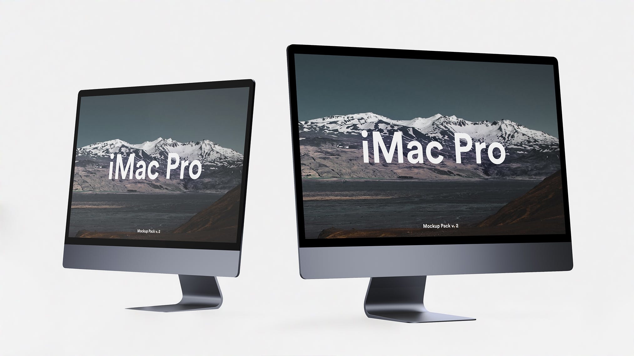 5K高分辨率iMac Pro一体机多角度样机模板 iMac Pro Kit（1621）图层云8