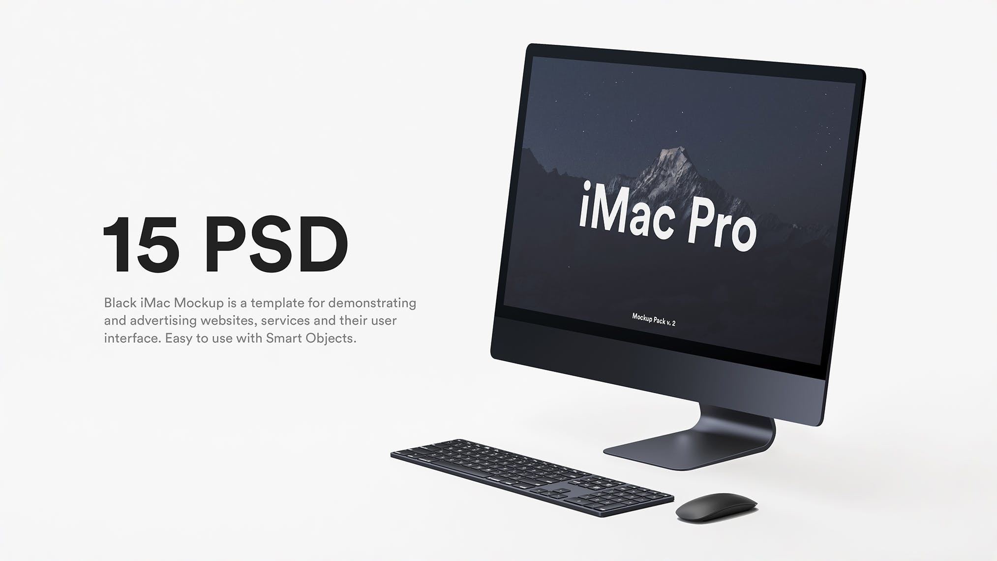 5K高分辨率iMac Pro一体机多角度样机模板 iMac Pro Kit（1621）图层云10