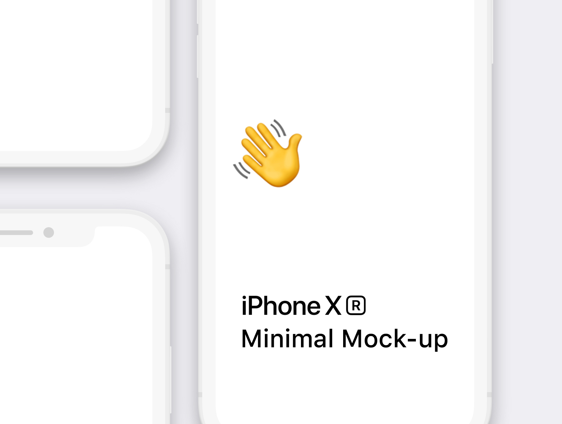 iPhone Xr 极简主义手机样机套装下载[PSD]（2499）