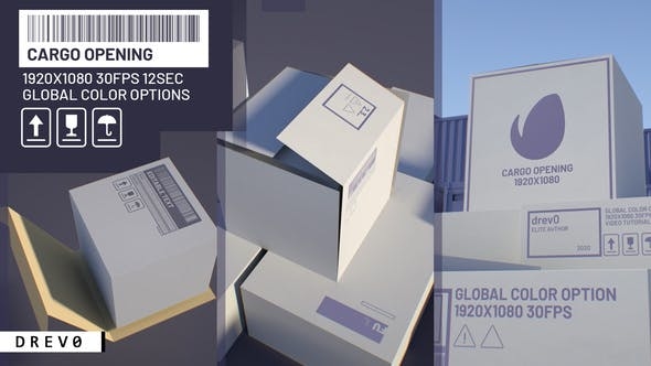 汽车纸板箱货物运输业LOGO展示（2974）