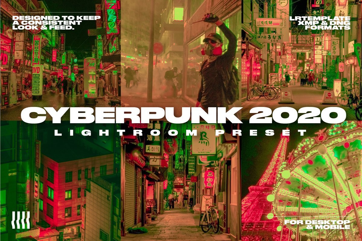 CYBERPUNK 2020电影院赛博朋克LR预设（2467）