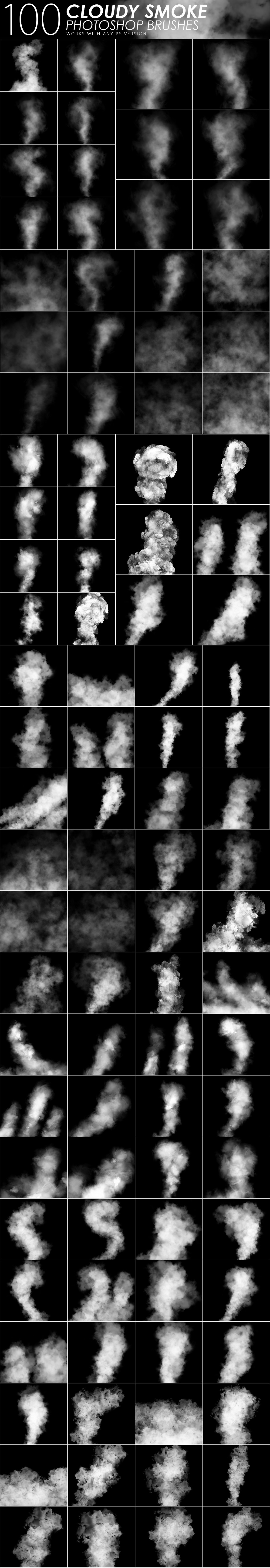 1505+超全视觉效果Photoshop笔刷（1618）图层云
