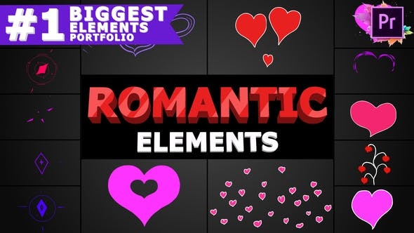 浪漫爱情元素情人节元素PR基本图形（2238）