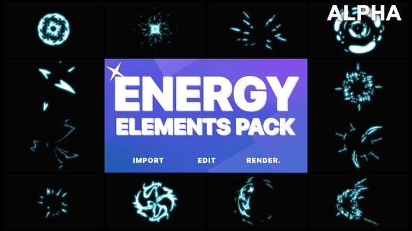 能源元素| 动态图形包（含Alpha通道）（2993）