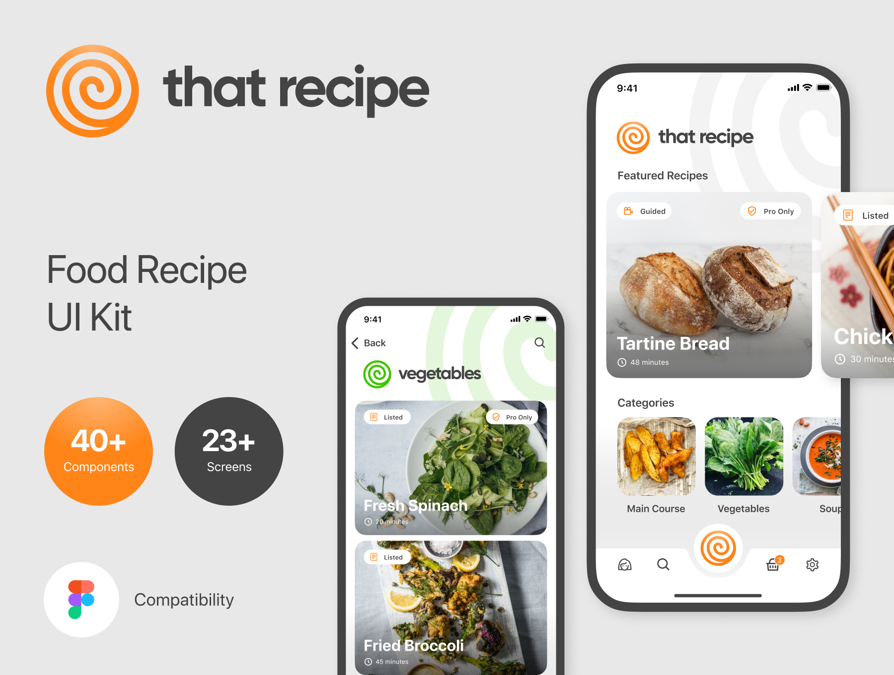 探索烹饪APPUI  That Recipe Awesome Food Recipe Ui Kit  （3246）