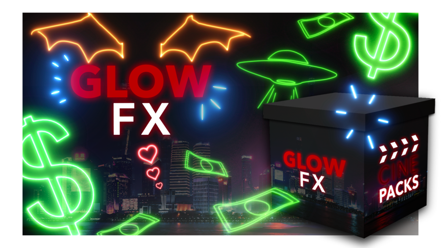 Cinepacks 83个新潮嘻哈电流表情液体气泡符号MG动画线条视频 GLOW FX（2215）