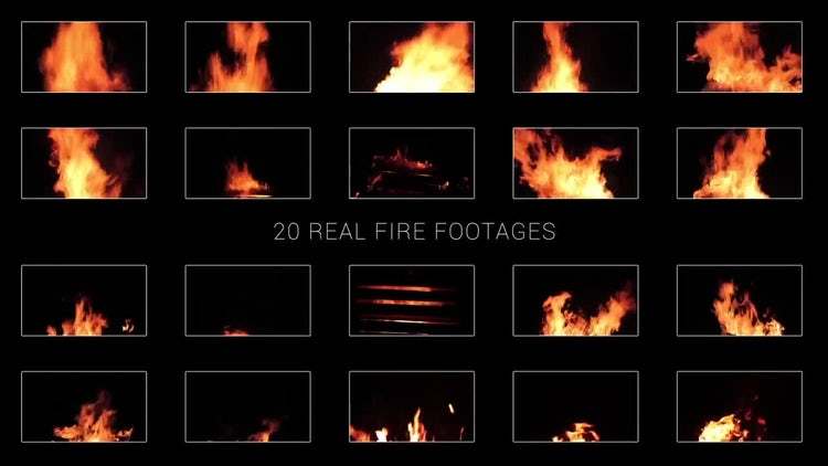20+真实火焰视频素材（1989）