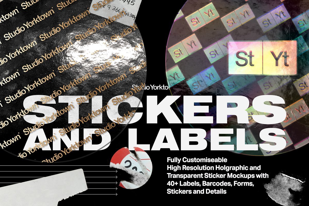 贴纸和标签集合  Stickers and Labels Collection（3315）
