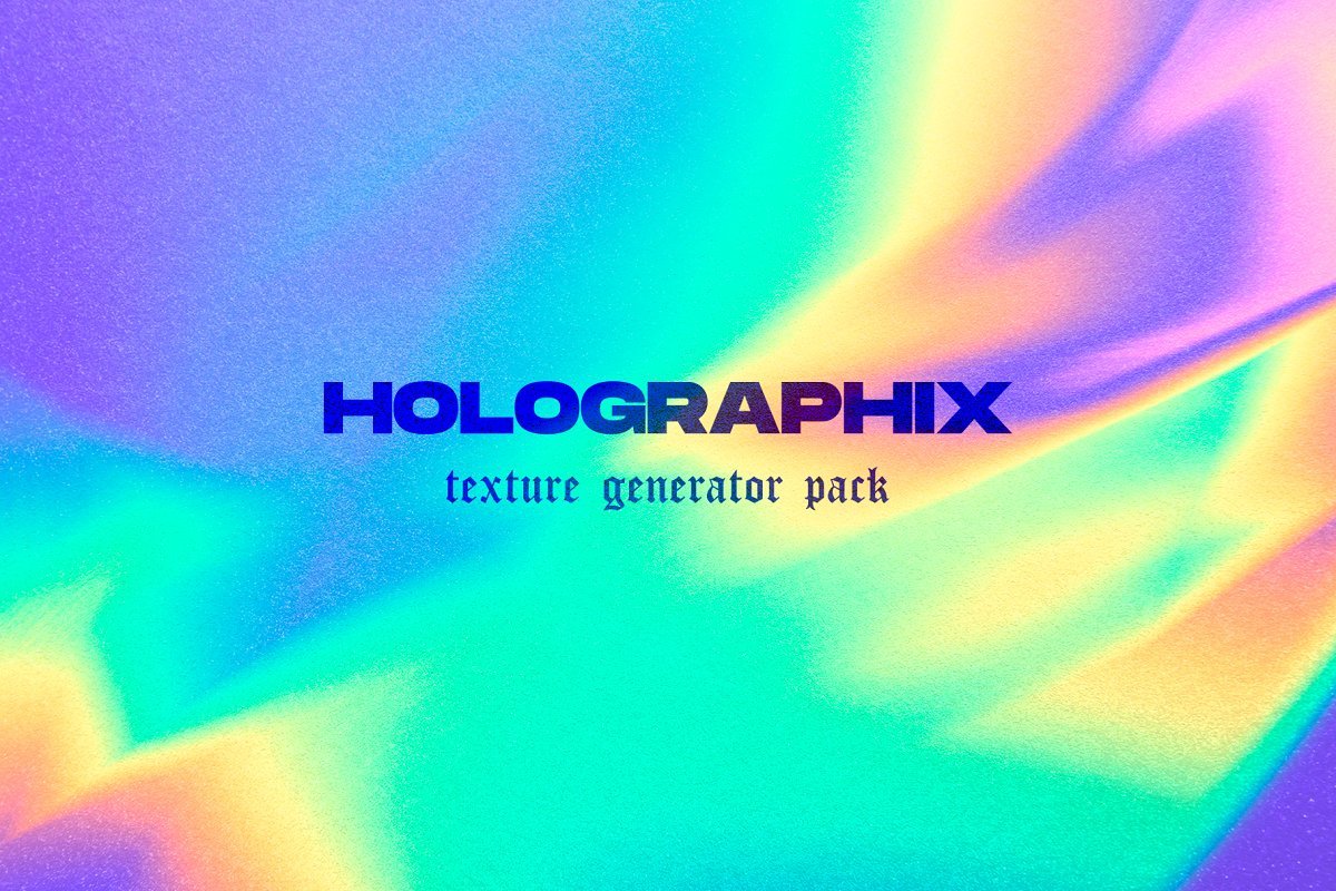设计综合症 高级全息纹理图像素材 Holographix Texture Generator（3280）