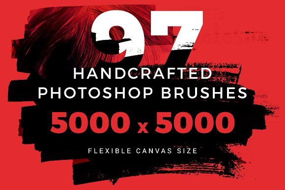 97个水墨Photoshop笔刷 97 Photoshop Brushes（3557）图层云