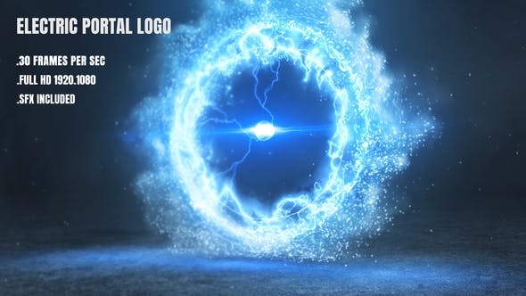 史诗闪电粒子龙卷风logo展示（3370）