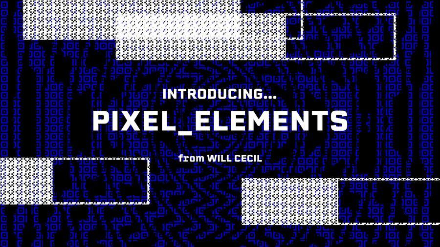 Pixel Elements 30多种脏损坏像素过渡可拖放视觉效果（3335）