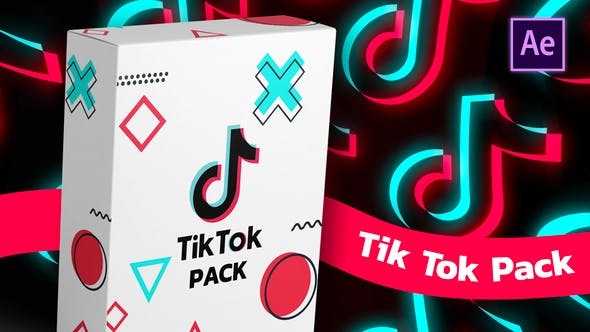 抖音竖屏简约社交媒视频包装模板 TikTok Pack（3471）