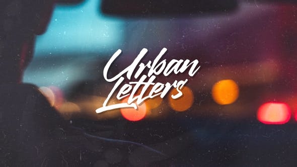 AE Urban Letters 手写书法文字生成器（3177）