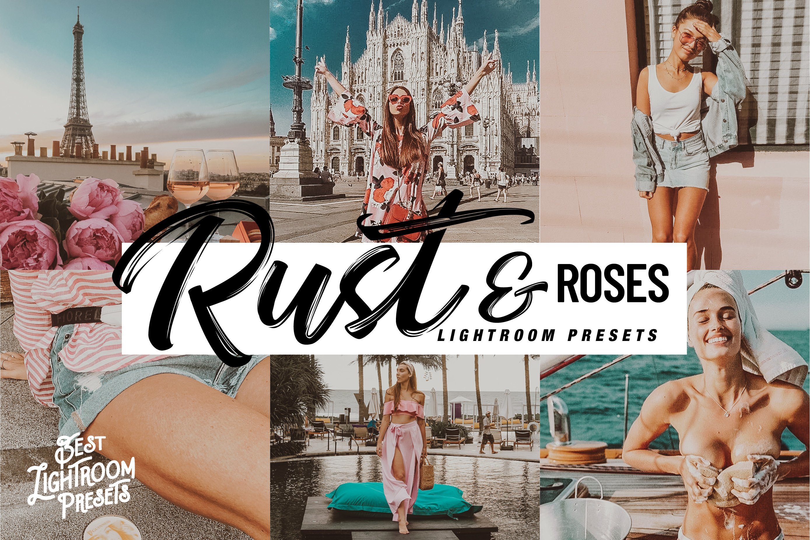 现代粉红玫瑰锈色LR预设（3080）Rust & Roses Blogger presets