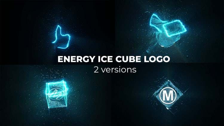Energy Ice Cube 电流能量冰块流动LOGO展示（3416）