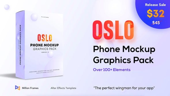 100+OSLO移动设备样机图形包AE模板（2630）
