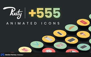 PR预设-555个扁平化ICON图标MG动画 Pixity Animated Icons for Premiere Pro（1279）