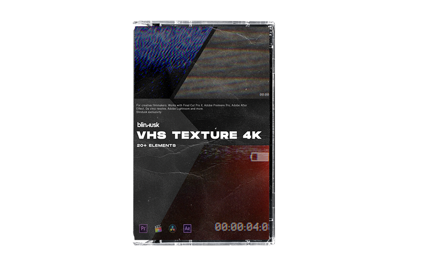 Blindusk40多种真实的模拟VHS叠加纹理和外观视频素材（3337）