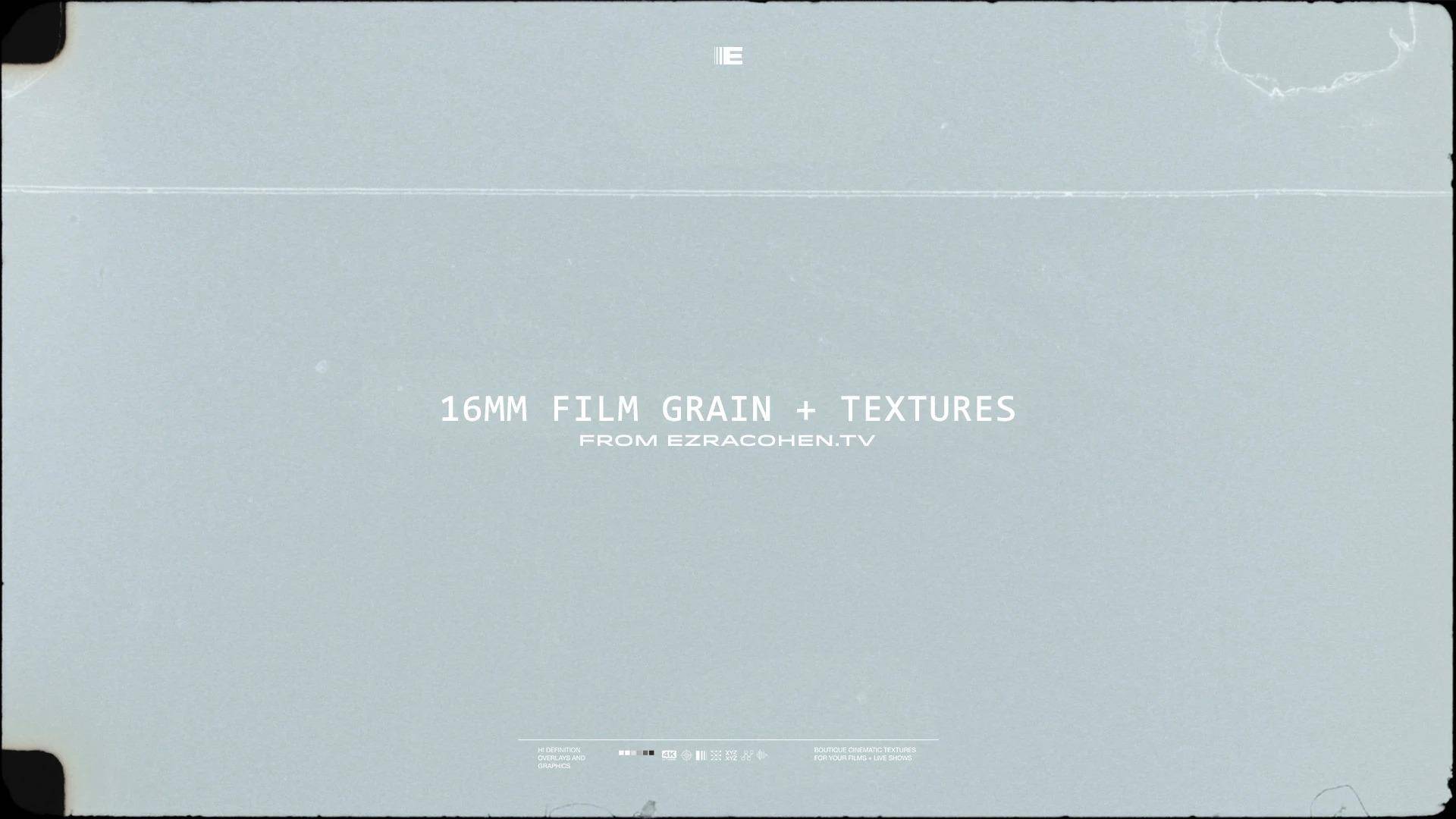 Ezra Cohen 16毫米胶片纹理颗粒覆膜包 16MM FILM GRAIN + TEXTURES（3482）