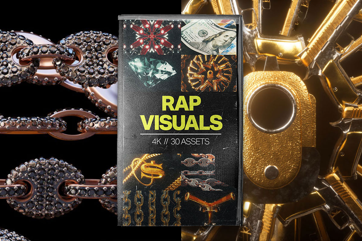 Tropic Colour 30多种嘻哈RAP说唱主题巡回视觉美学音乐元素4K视频过渡素材 RAP VISUAL ELEMENTS（3735）