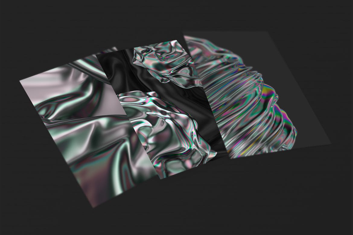 15个全息彩虹色的抽象背景 Iridescent Abstract Backgrounds（3878）图层云9