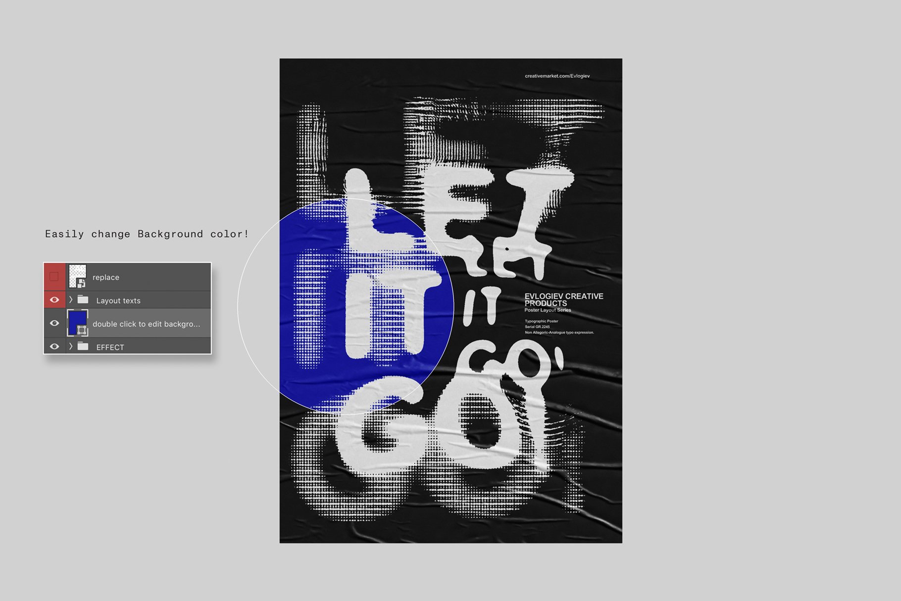 20个潮流抽象视觉海报标题特效字体设计智能贴图样机模板 Typographic Poster Layouts No.01（3881）图层云5