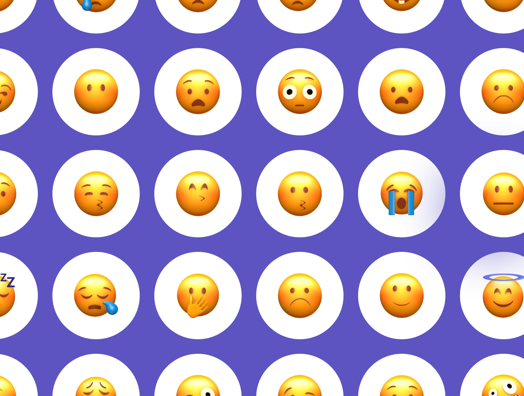 70个卡通手机表情符号Lowpoly套件包 Cartoon Mobile Emoji Phone Pack（3947）图层云