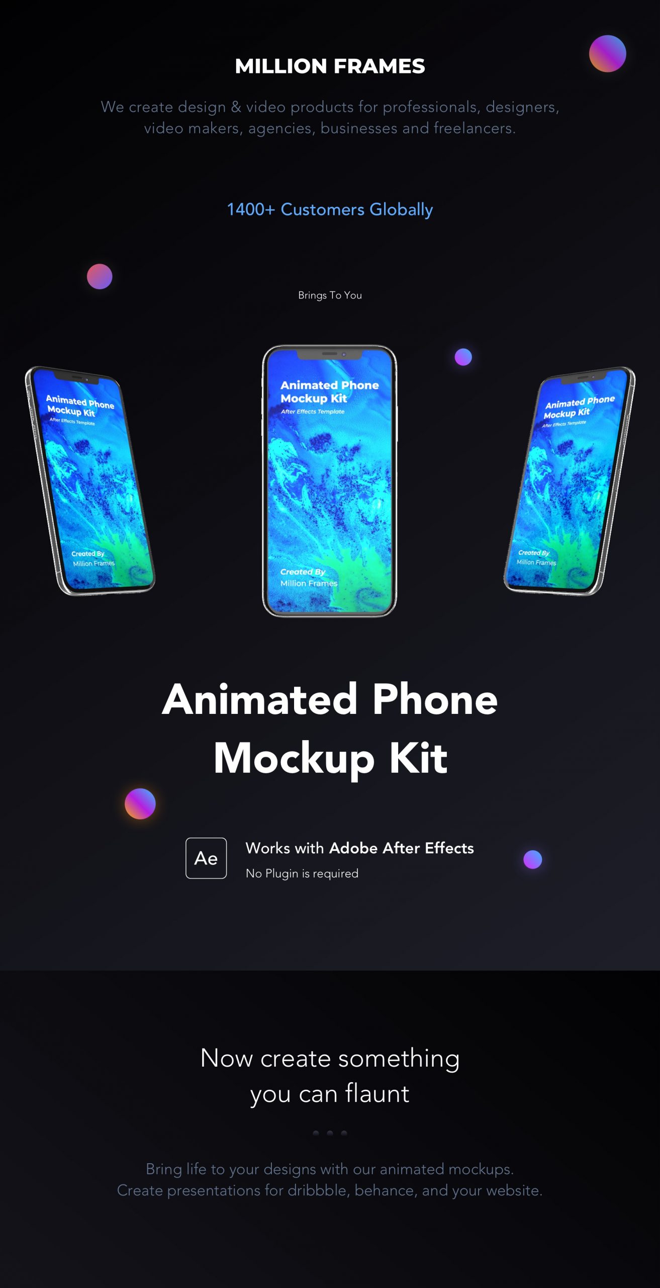 20个金属平滑动画精心制作动画手机模型场景  Animated Phone Mockup Kit（3964）图层云3
