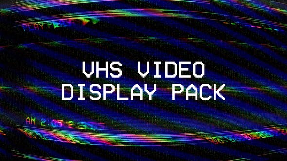 潮流复古VHS屏幕视频素材包 VHS Screen Pack（3966）图层云