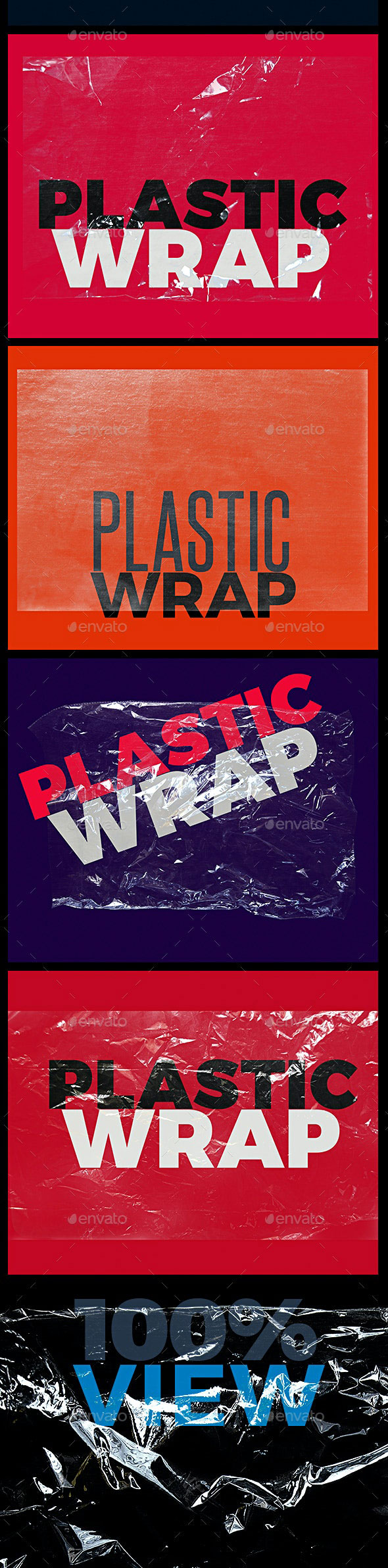 潮流保鲜膜塑料叠加覆盖纹理 Plastic Wrap Overlay Texture（3993）图层云1