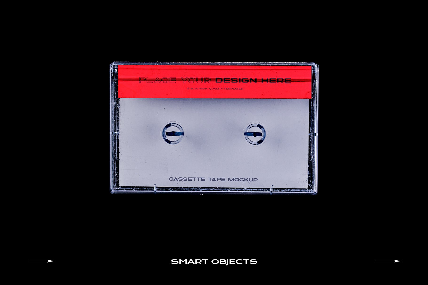 高级潮流复古盒式磁带样机捆绑塑料PSD模板 Cassette Tape Mockup Bundle Plastic（3994）图层云20