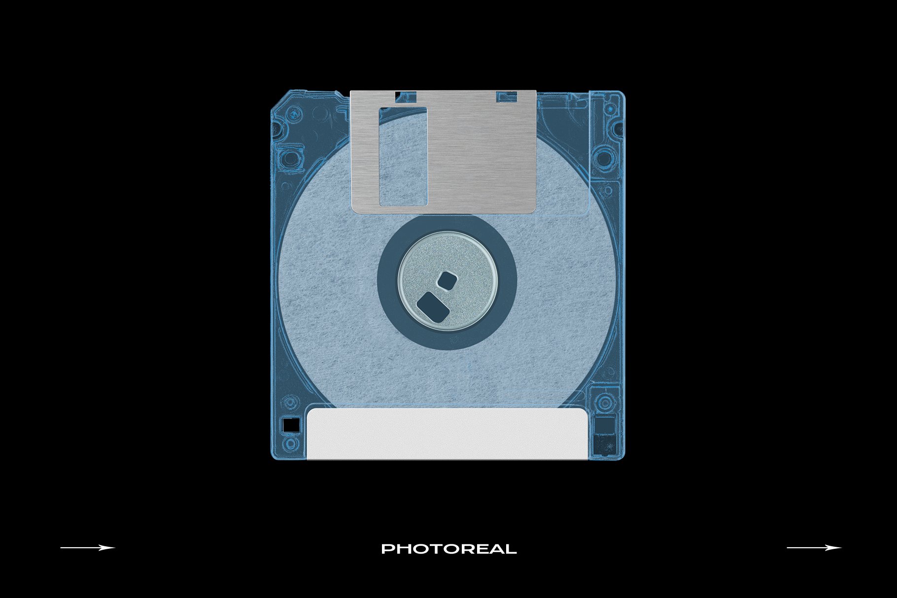 潮流复古软盘模型PSD模板包 Floppy Disk Mockup Template Bundle（3995）图层云26