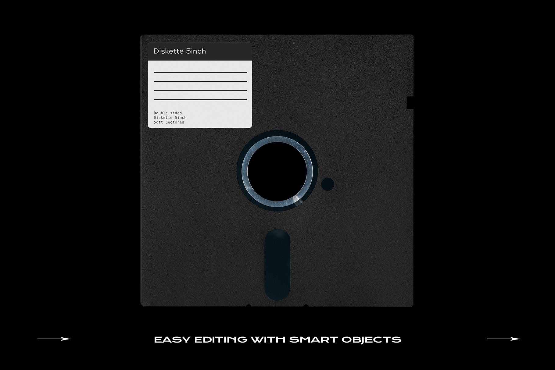 潮流复古软盘模型PSD模板包 Floppy Disk Mockup Template Bundle（3995）图层云13