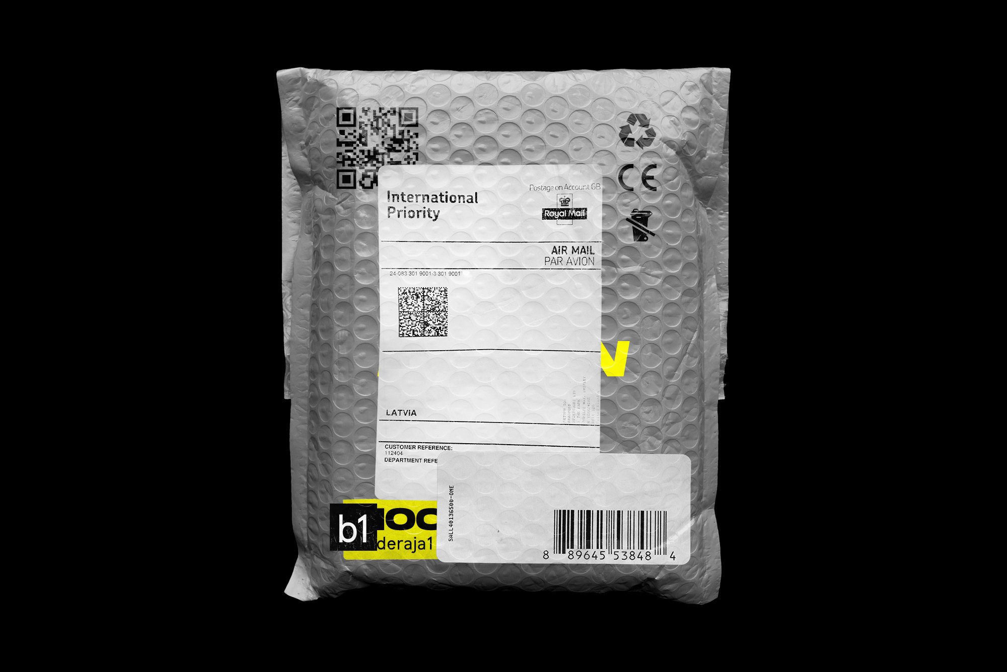 现代潮流自然逼真泡沫包装纹理PSD模板素材 Bubble Bag Postage Mockup - Rojas（4014）图层云2