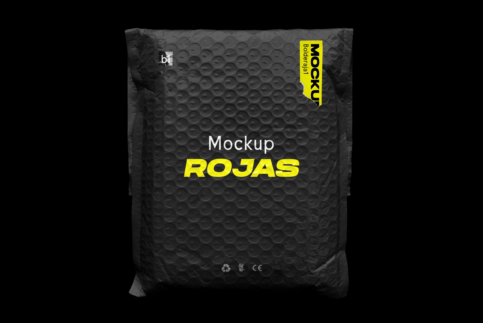 现代潮流自然逼真泡沫包装纹理PSD模板素材 Bubble Bag Postage Mockup - Rojas（4014）图层云7
