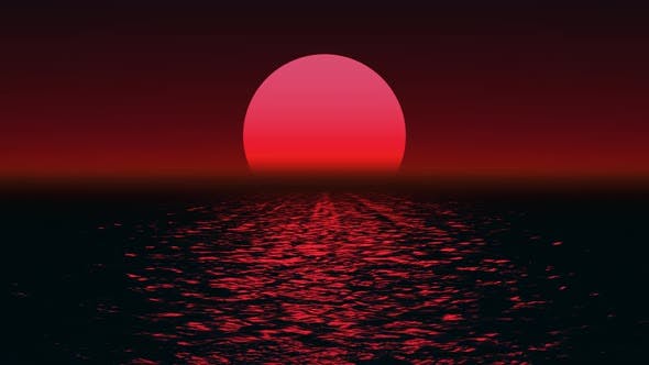 红海日落视频素材 Red Sea Sunset（4022）