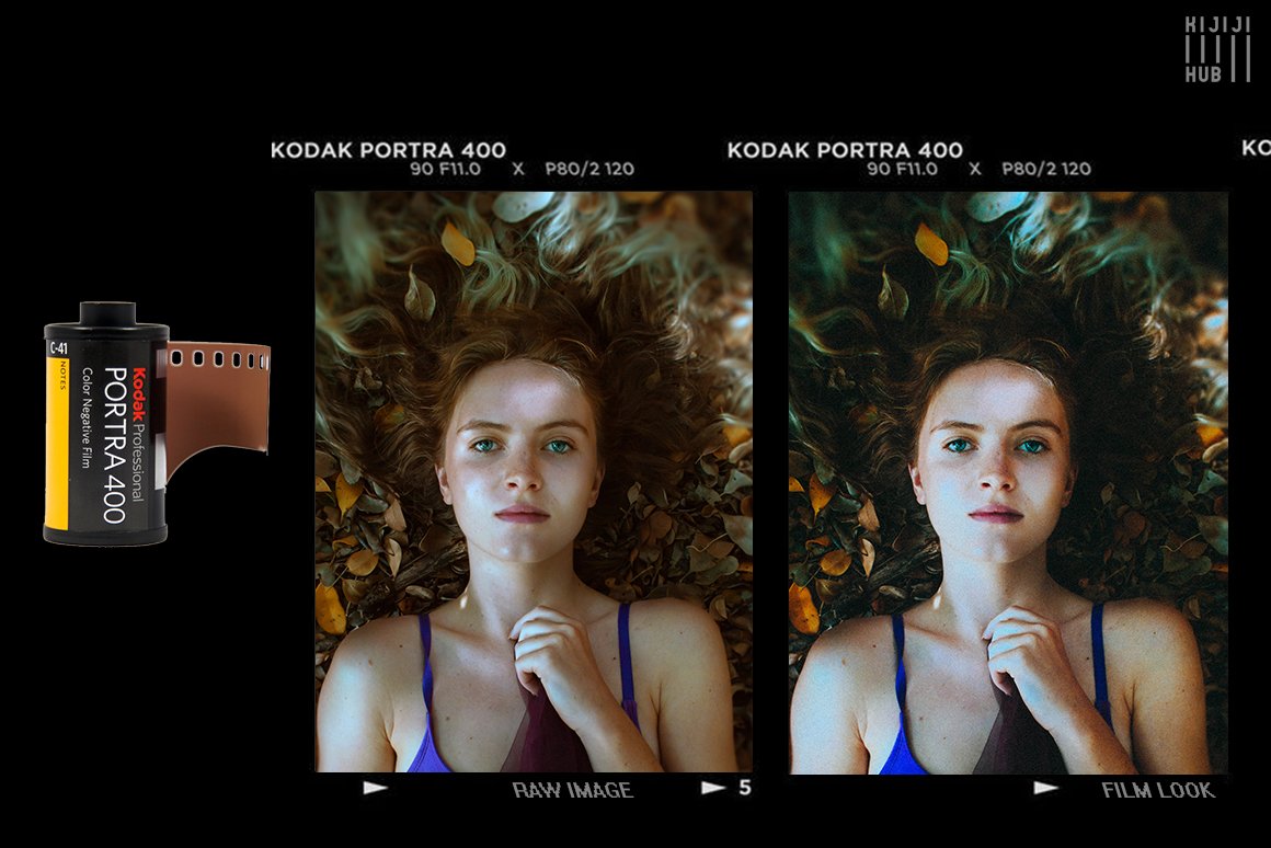 LR预设：柯达人像胶卷真实模拟后期一键真实胶卷效果 KijijiHub Kodak Film Looks for Portraits（4045）图层云3