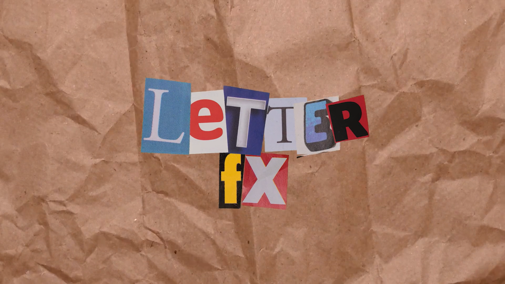 Cinepacks 复古多彩定格手工剪切动画剪纸拼贴艺术风格字母符号PNG+视频素材 Letter FX（4177）图层云11