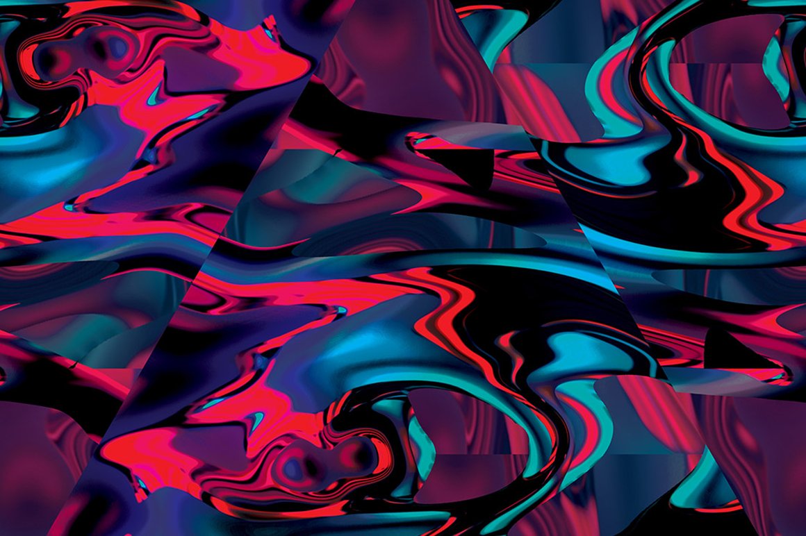 新潮迷幻风抽象艺术波纹曲面纹理高分辨率背景素材（4191）图层云7