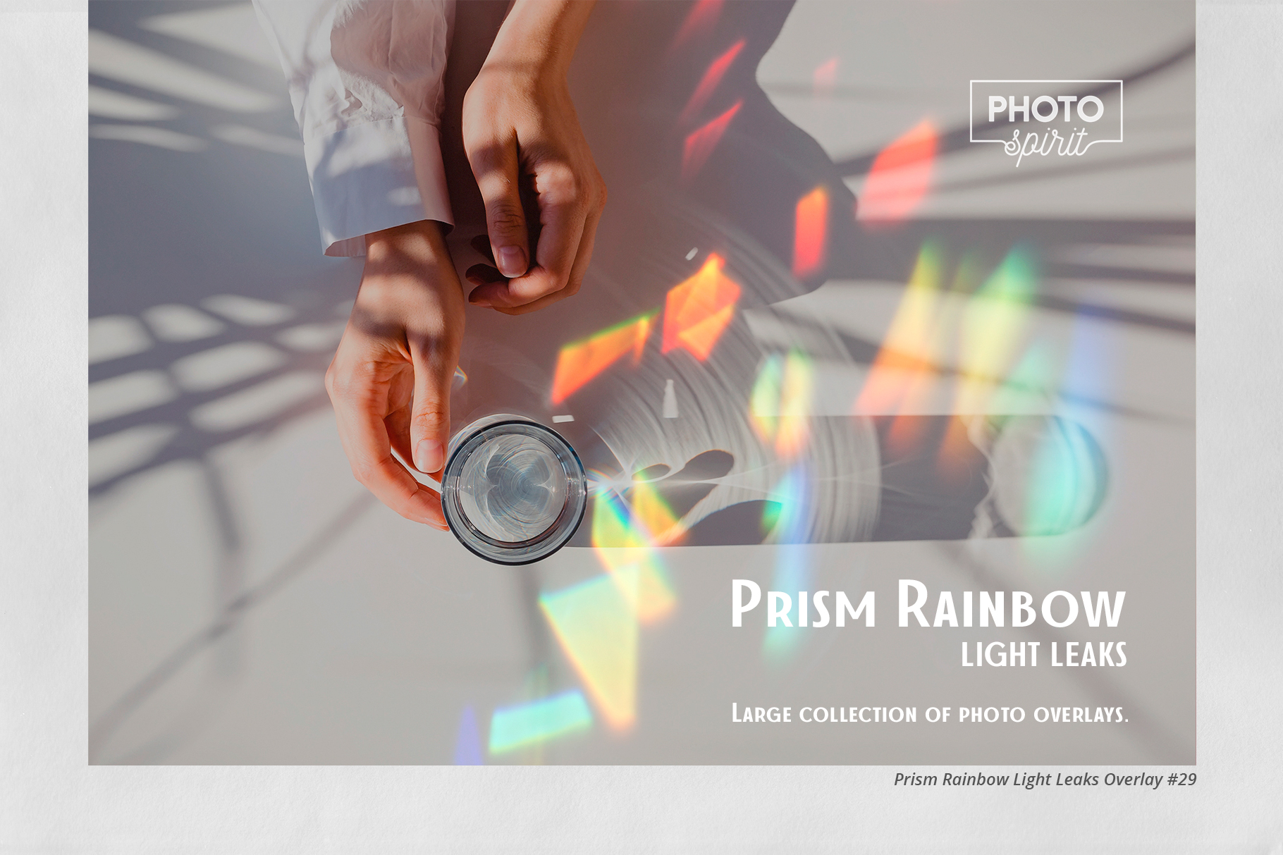 棱镜彩虹光泄漏叠加JPG叠加素材 Prism Rainbow Light Leaks Overlays（4199）图层云