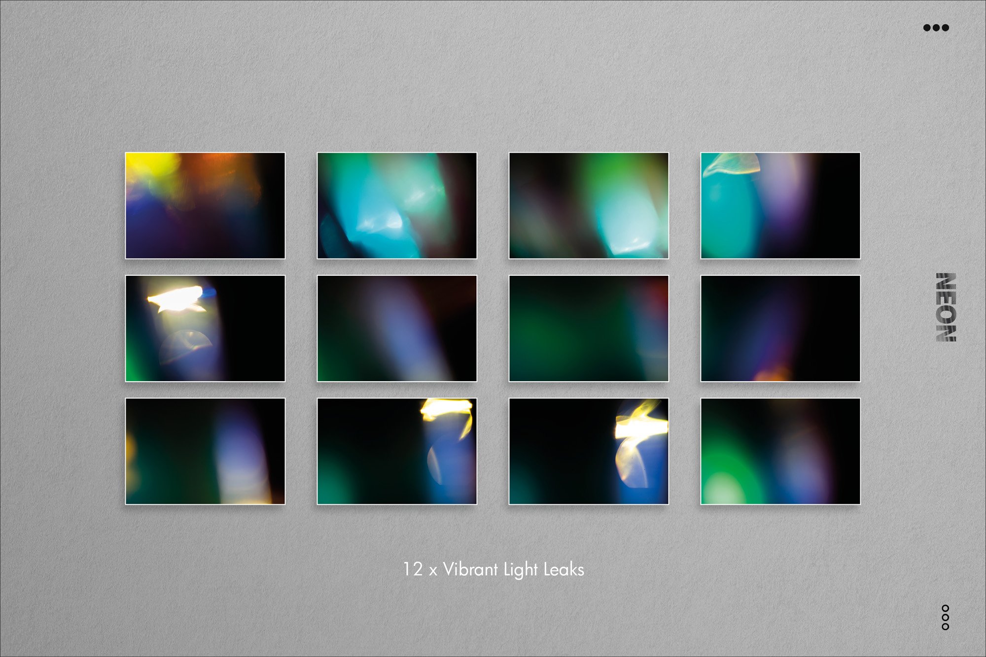 120种赛博朋克光学捕获高分辨率模拟霓虹灯泄漏发光叠加层（4263）图层云
