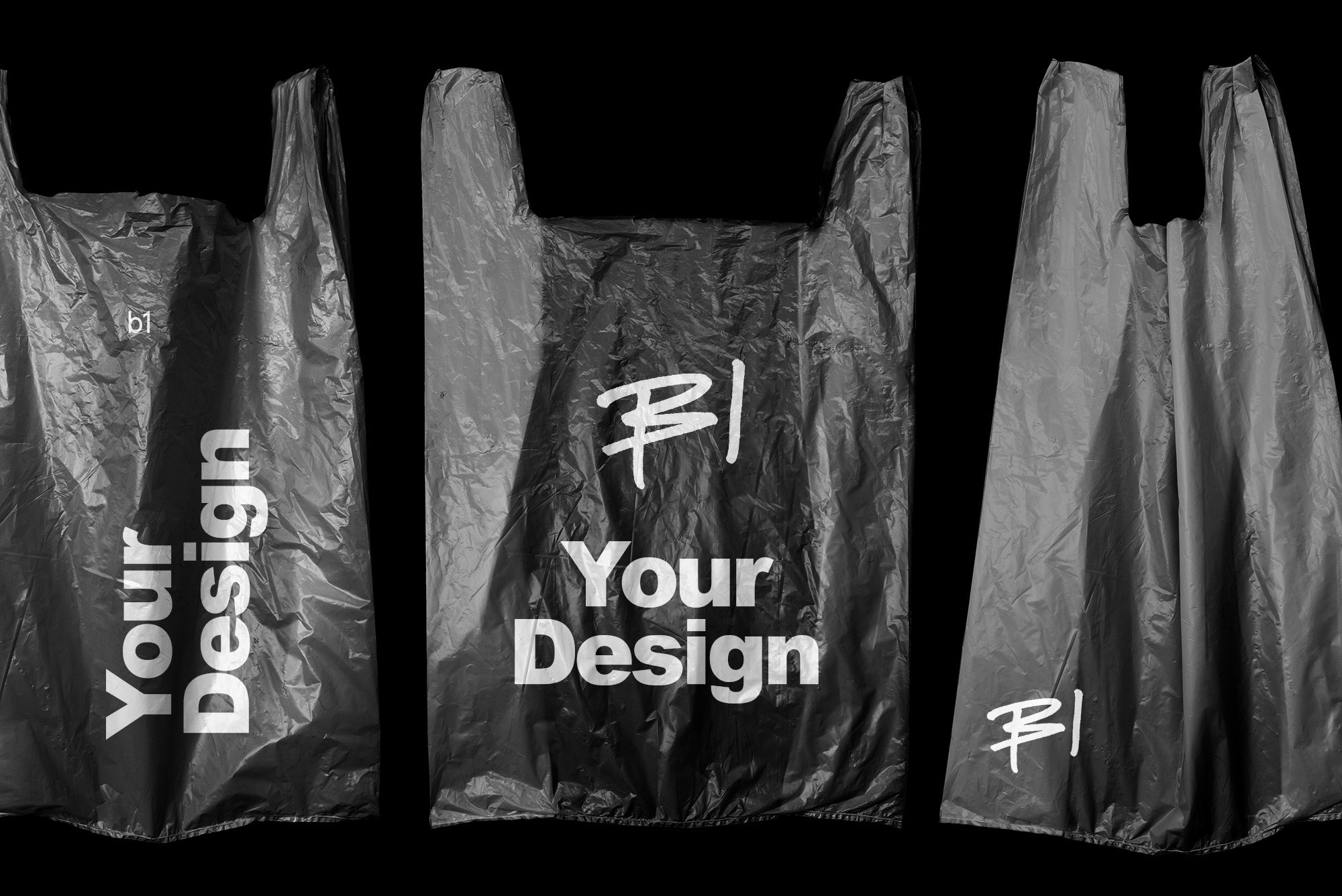 新潮现代展示品牌塑料购物袋PNG素材（4355）图层云11