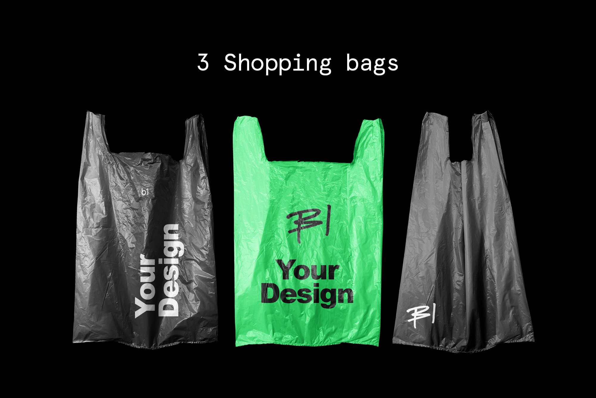 新潮现代展示品牌塑料购物袋PNG素材（4355）图层云8
